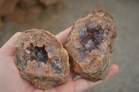 Natural Amethyst Crystal Centred Geodes  x 6 From Zululand, South Africa - TopRock