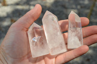 Polished Clear Quartz Crystal Points  x 12 From Madagascar - TopRock