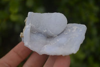 Natural Etched Blue Chalcedony Specimens  x 12 From Nsanje, Malawi