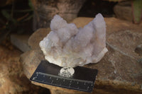 Natural Pale Lilac Spirit Quartz Clusters x 3 From Boekenhouthoek, South Africa