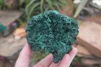 Natural Chatoyant Silky Malachite Specimens  x 2 From Congo - Toprock Gemstones and Minerals 