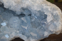 Natural Blue Celestite Geode Specimen  x 1 From Sakoany, Madagascar