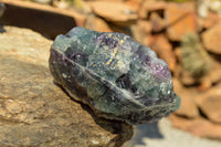 Natural Large Selected Watermelon Fluorite Cobbed Specimens  x 4 From Uis, Namibia - TopRock