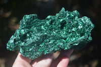 Natural Chatoyant Silky Malachite Specimens  x 2 From Congo - Toprock Gemstones and Minerals 