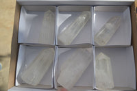 Polished Clear Quartz Crystal Points x 6 From Madagascar