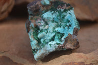 Natural Drusy Coated Chrysocolla & Malachite On Copper Dolomite x 2 From Likasi, Congo