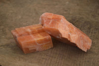 Natural New Sunset Orange Calcite Specimens  x 12 From Spitzkop, Namibia - Toprock Gemstones and Minerals 