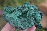 Natural Chatoyant Silky Malachite Specimens  x 2 From Congo - Toprock Gemstones and Minerals 