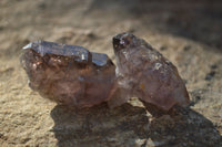 Natural Skeletal & Sceptre Smokey Amethyst Crystals  x 20 From Chiredzi, Zimbabwe