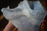 Natural Etched Blue Chalcedony Specimens  x 3 From Nsanje, Malawi