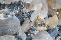 Natural Smokey Quartz Cluster With Schorl & Hyalite Opal x 1 From Erongo Mountains, Namibia