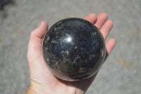 Polished Blue Iolite / Water Sapphire Sphere x 1 From Madagascar - TopRock