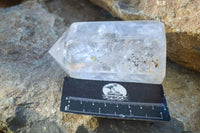 Polished  Rare Rutilated Quartz Points  x 2 From Madagascar