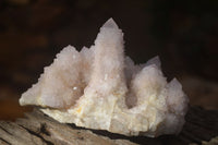 Natural Pale Lilac Spirit Quartz Clusters x 3 From Boekenhouthoek, South Africa