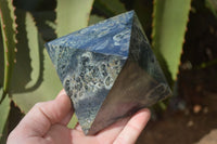 Polished Stromatolite Pyramids  x 3 From Madagascar