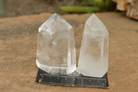 Polished Clear Quartz Crystal Points x 6 From Madagascar - TopRock