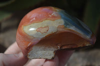 Polished One Side Polished Polychrome Jasper Nodules  x 6 From Mahajanga, Madagascar