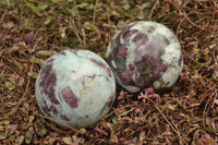 Polished Pink Tourmaline Rubellite Spheres x 3 From Ambatondrazaka, Madagascar - TopRock