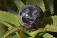 Polished Gorgeous Chevron Amethyst Spheres x 2 From Zambia