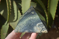 Polished Stromatolite Pyramids  x 3 From Madagascar