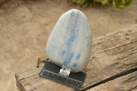 Polished Blue Spotted Spinel Quartz Standing Free Form & Point  x 2 From Madagascar - TopRock