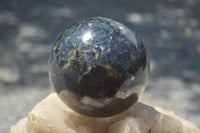 Polished Blue Iolite / Water Sapphire Sphere x 1 From Madagascar - TopRock