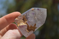 Polished Small Window Amethyst Crystals  x 12 From Madagascar - TopRock