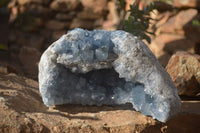 Natural Blue Celestite Geode Specimen  x 1 From Sakoany, Madagascar