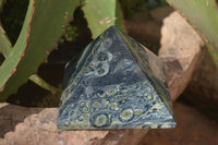 Polished Stromatolite Pyramids  x 3 From Madagascar