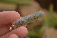 Polished Packaged Hand Crafted Resin Pendant with Labradorite Chips - sold per piece - From Bulwer, South Africa - TopRock