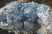 Natural Blue Celestite Geode Specimen  x 1 From Sakoany, Madagascar