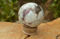 Polished Pink Tourmaline Rubellite Spheres x 3 From Ambatondrazaka, Madagascar - TopRock