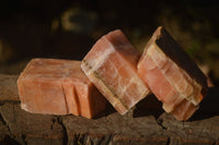 Natural New Sunset Orange Calcite Specimens  x 12 From Spitzkop, Namibia - Toprock Gemstones and Minerals 