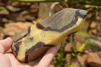 Polished Septarian (Calcite & Aragonite) Points x 2 From Mahajanga, Madagascar - TopRock