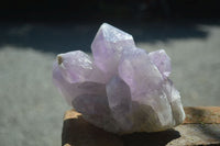 Natural Jacaranda Amethyst Clusters  x 3 From Mumbwa, Zambia - Toprock Gemstones and Minerals 