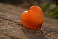 Polished Carnelian Agate Hearts  x 12 From Madagascar