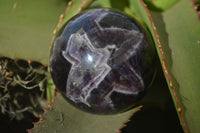 Polished Gorgeous Chevron Amethyst Spheres x 2 From Zambia