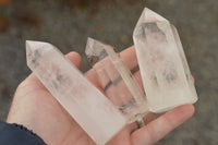 Polished Clear Quartz Crystal Points x 6 From Madagascar - TopRock