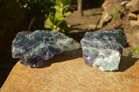 Natural Cobbed & Stone Sealed Watermelon Fluorite Pieces x 12 From Uis, Namibia - TopRock