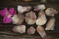 Natural Red Hematoid Quartz Specimens x 12 From Karoi, Zimbabwe - TopRock