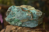 Natural Drusy Chrysocolla & Malachite Dolomite Specimens x 3 From Congo