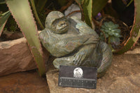 Polished  Green Verdite Gorilla Carving  x 1 From Zimbabwe