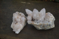 Natural Pale Lilac Spirit Quartz Clusters  x 2 From Boekenhouthoek, South Africa - Toprock Gemstones and Minerals 