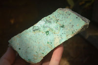 Natural Drusy Chrysocolla & Malachite Dolomite Specimens x 3 From Congo