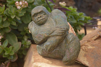 Polished  Green Verdite Gorilla Carving  x 1 From Zimbabwe