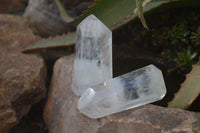 Polished Clear Quartz Crystal Points x 6 From Madagascar