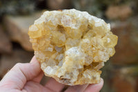 Natural Golden Limonite / Lemonite Quartz Clusters  x 4 From Solwezi, Zambia - TopRock