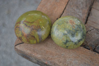 Polished Large Green Opal Palm Stones  x 12 From Madagascar - Toprock Gemstones and Minerals 