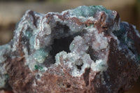 Natural Rare Ball Malachite On Drusy Quartz & Dolomite Specimens x 3 From Kambove, Congo