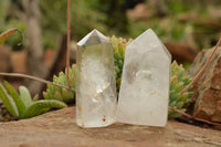 Polished Clear Quartz Crystal Points x 6 From Madagascar - TopRock